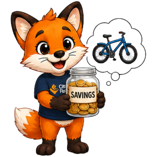 Felix standing with a bicycle