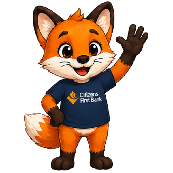 Felix the Fox, Citizens First Bank's savings friend