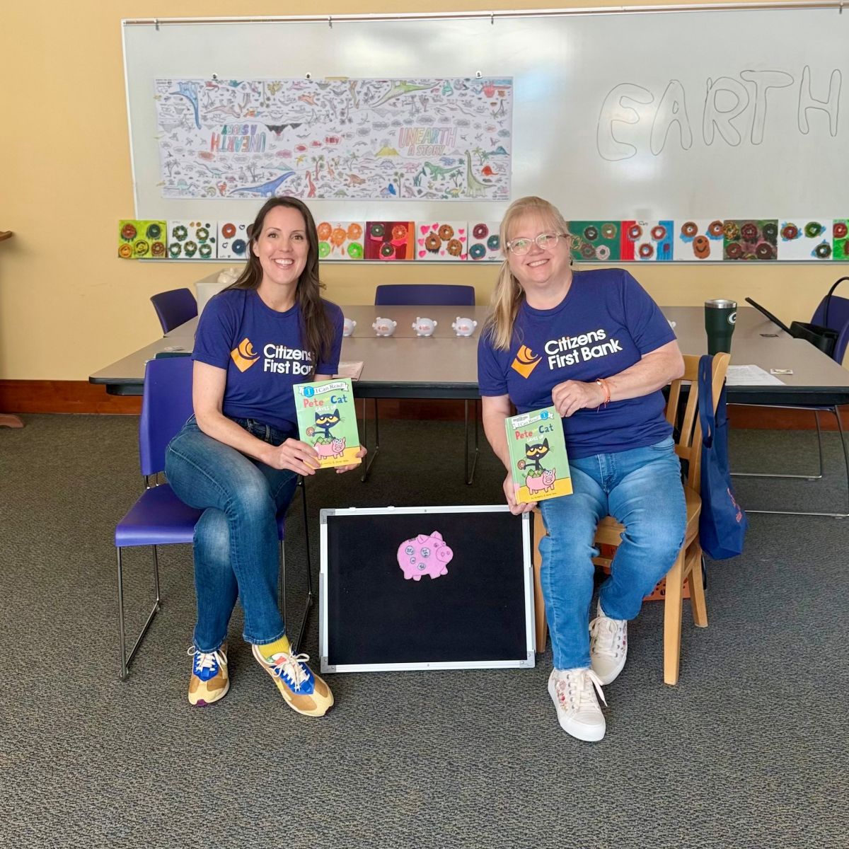 Citizens First Bank participating in a community storytime event