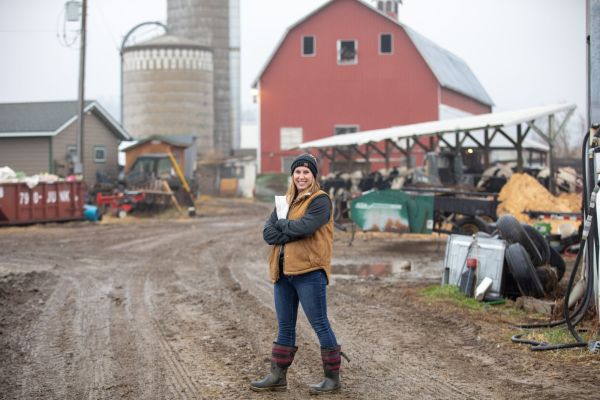 Citizens First Bank Agriculture Customer on Her Farm